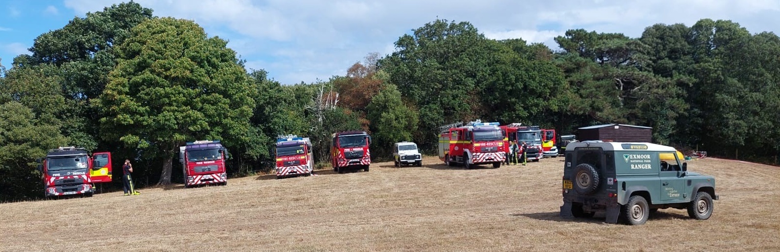 Exmoor rangers and fire service