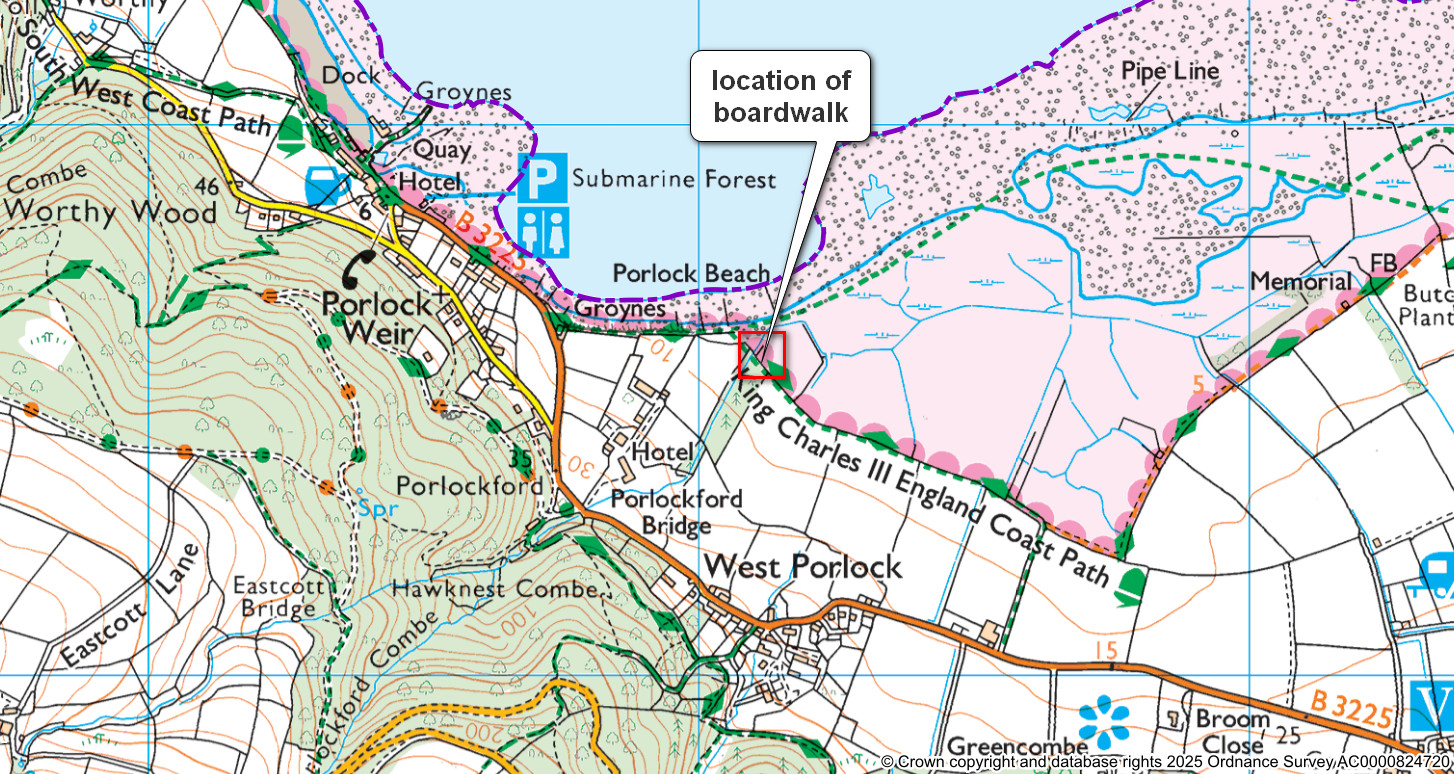 Porlock Boardwalk map