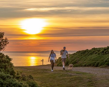 Walkers on the Salt Path (South West Coast Path) Exmoor - by Shaun Davey via Exmoor Commons