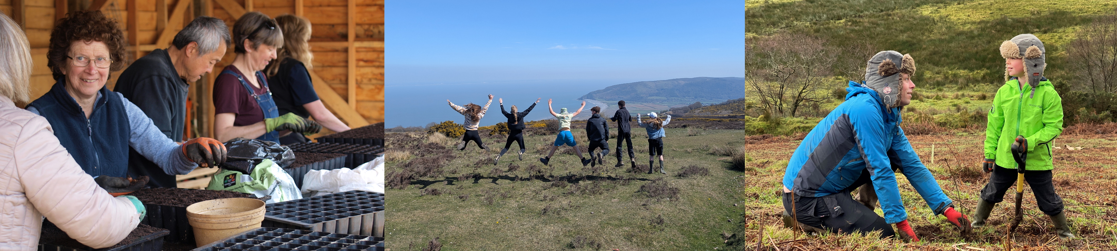 Volunteers on Exmoor