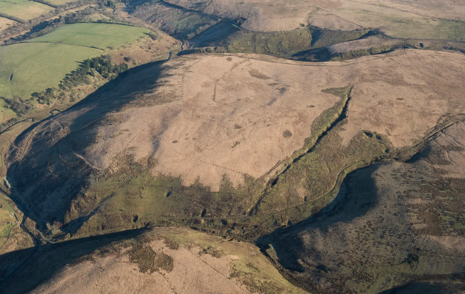 aerial view of Exmoor