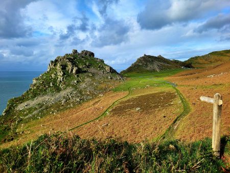 Valley of Rocks on Exmoor's Salt Path - the South West Coast Path. By Dan James.
