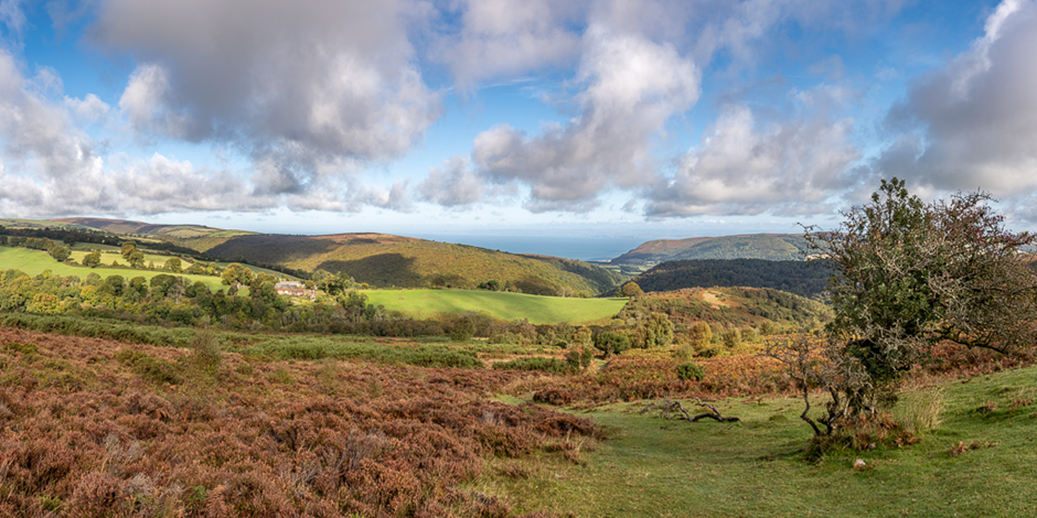 View of Exmoor National Park