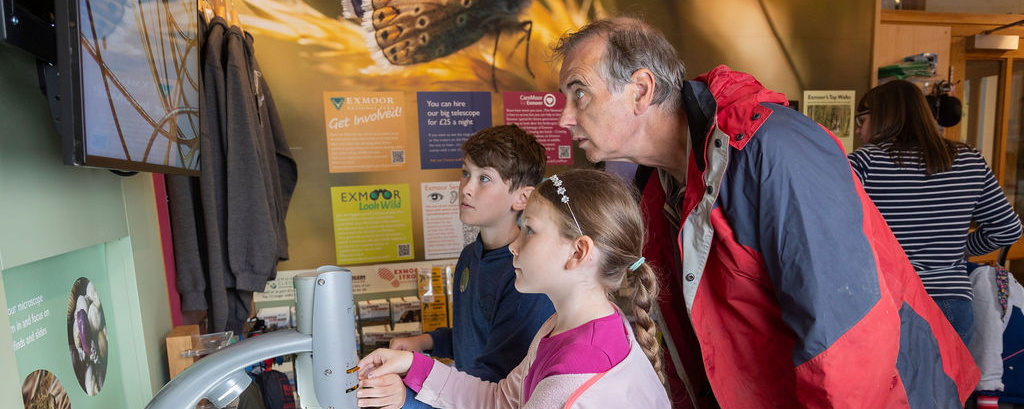 Visitors at Dulverton national park Centre