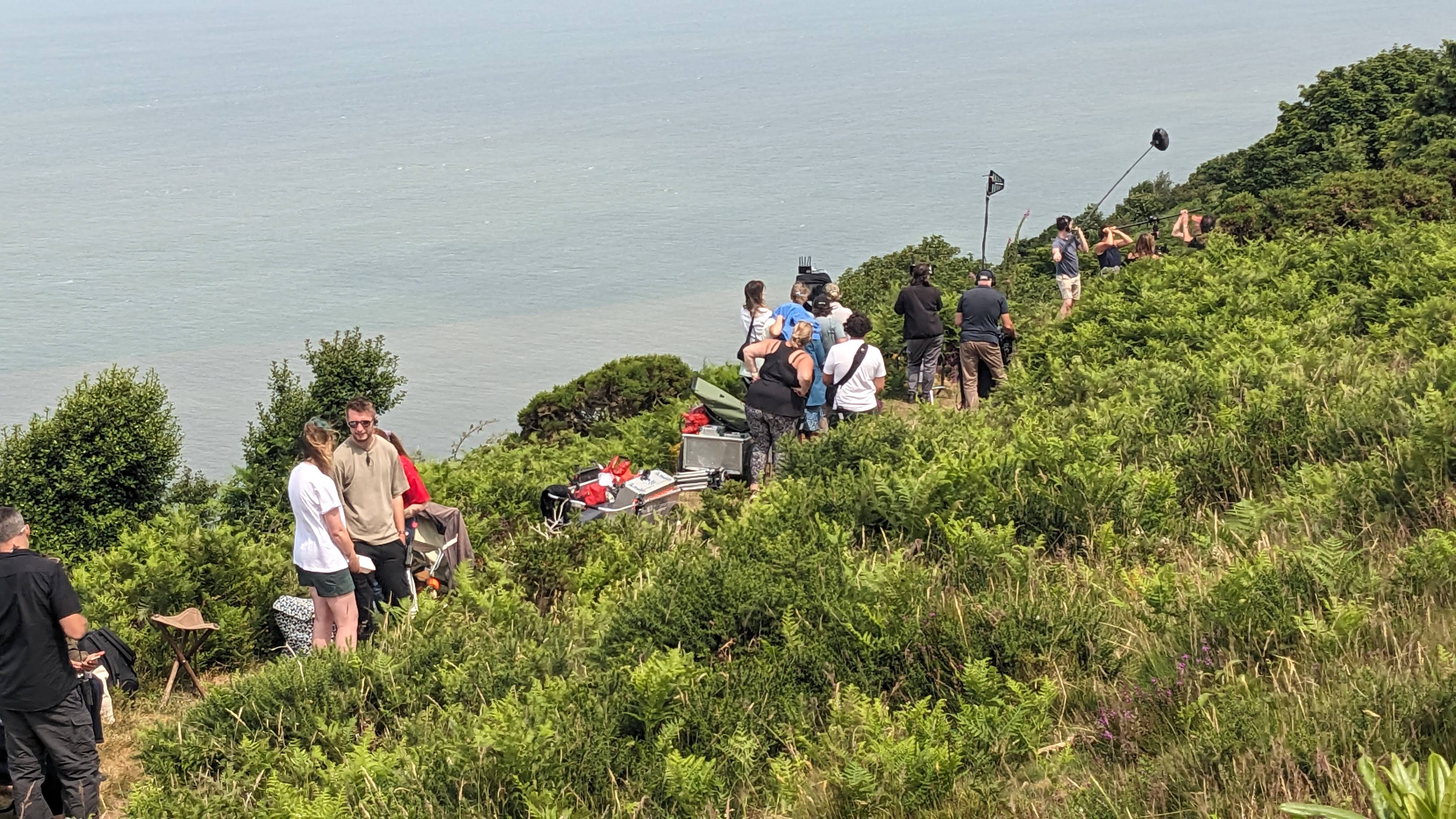 Salt path filming at North Hill